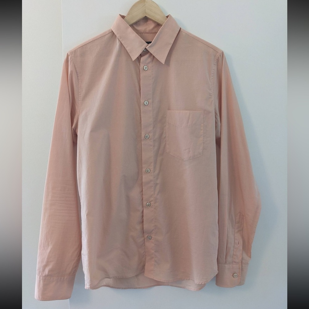 A.P.C. Salmon Pink Lightweight Button-Down Shirt